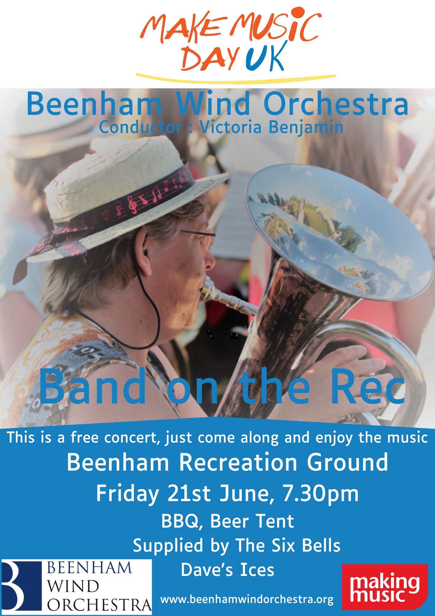 Band on the rec 2024 Band on the rec. Friday 21 June at 7.30pm