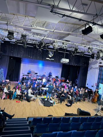 Beenham Wind Orchestra rehearsal at Kennet School