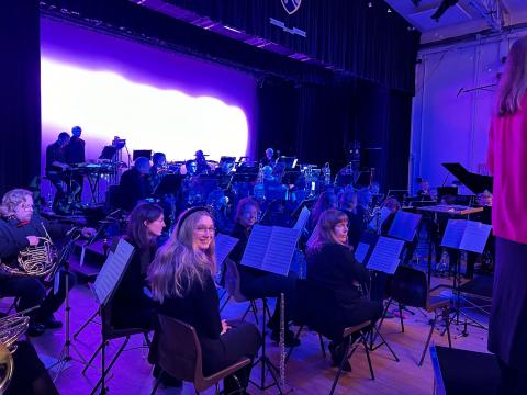 Beenham Wind Orchestra concert - the lovely flute section
